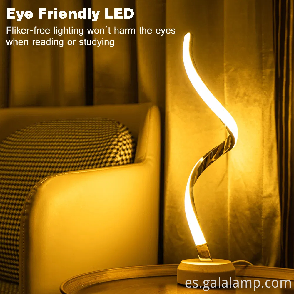 Lámpara de mesa de cabecilla de luz de color LED de color marido RGB